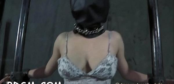  Restrained gal made to submit to stud lustful demands